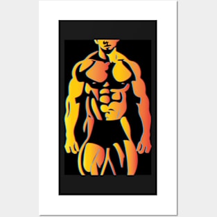 Male Physique Posters and Art